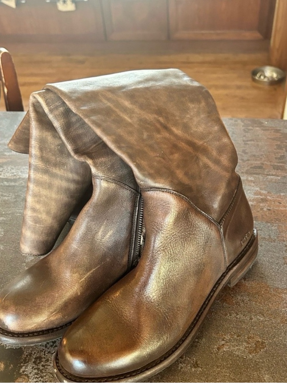 Bed|Stü Handcrafted Leather Boots – Teak Glaze 8.5